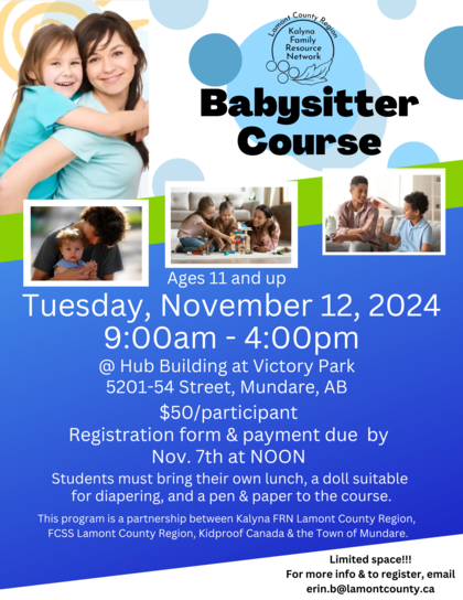 Babysitter Course-Mundare